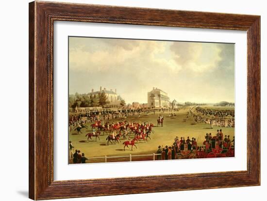 The Start of the St. Leger, 1830-James Pollard-Framed Giclee Print