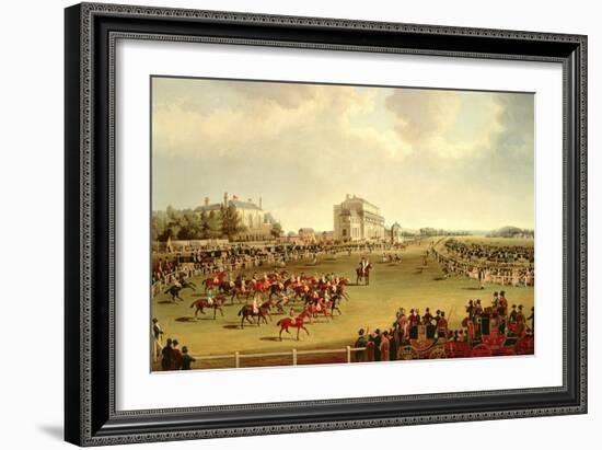 The Start of the St. Leger, 1830-James Pollard-Framed Giclee Print