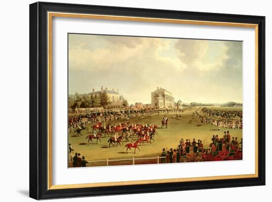 The Start of the St. Leger, 1830-James Pollard-Framed Giclee Print