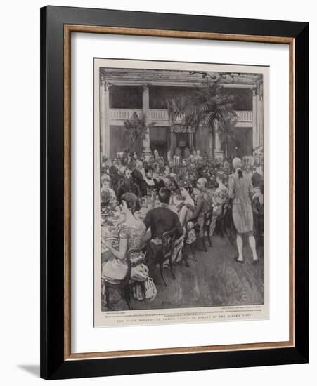 The State Banquet at Dublin Castle in Honour of the Queen's Visit-Henry Marriott Paget-Framed Giclee Print