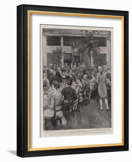 The State Banquet at Dublin Castle in Honour of the Queen's Visit-Henry Marriott Paget-Framed Giclee Print