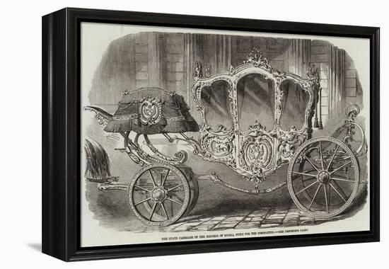 The State Carriage of the Empress of Russia, Built for the Coronation-null-Framed Premier Image Canvas