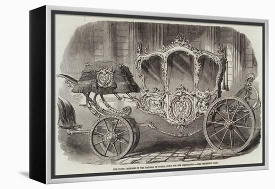 The State Carriage of the Empress of Russia, Built for the Coronation-null-Framed Premier Image Canvas