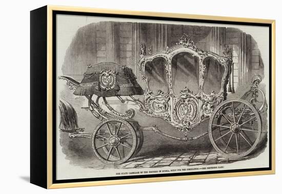 The State Carriage of the Empress of Russia, Built for the Coronation-null-Framed Premier Image Canvas