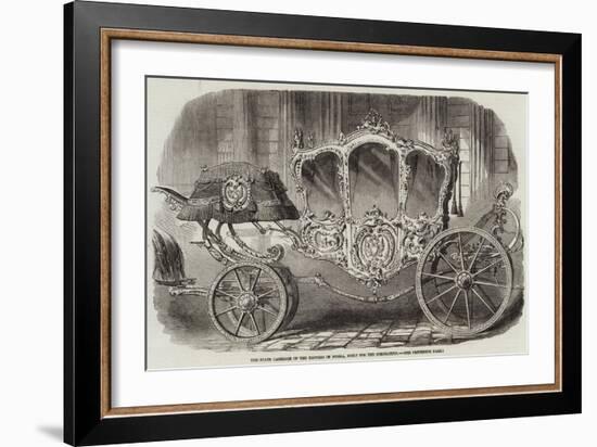 The State Carriage of the Empress of Russia, Built for the Coronation-null-Framed Giclee Print