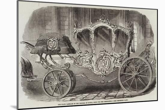 The State Carriage of the Empress of Russia, Built for the Coronation-null-Mounted Giclee Print