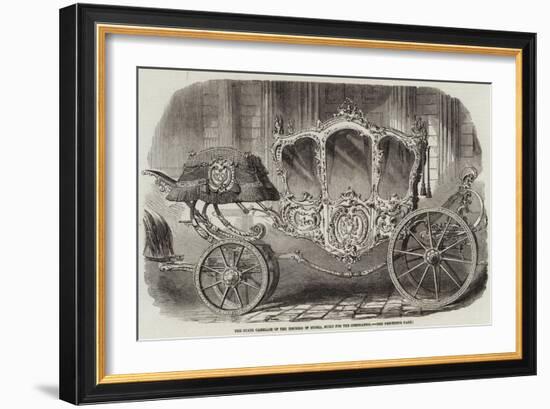 The State Carriage of the Empress of Russia, Built for the Coronation-null-Framed Giclee Print