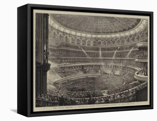 The State Concert at the Royal Albert Hall, General Effect of the Lime-Light-null-Framed Premier Image Canvas