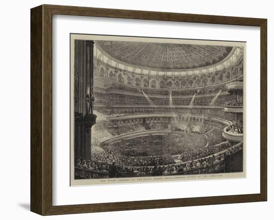 The State Concert at the Royal Albert Hall, General Effect of the Lime-Light-null-Framed Giclee Print