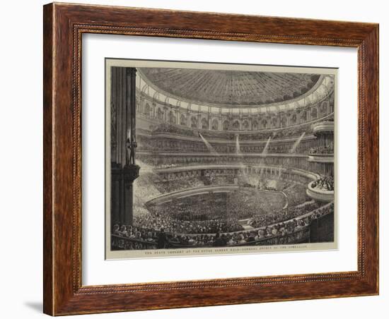 The State Concert at the Royal Albert Hall, General Effect of the Lime-Light-null-Framed Giclee Print