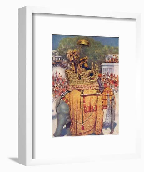 'The State Entry: A Distinguished Maharaja', 1903-Mortimer L Menpes-Framed Giclee Print