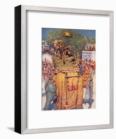 'The State Entry: A Distinguished Maharaja', 1903-Mortimer L Menpes-Framed Giclee Print