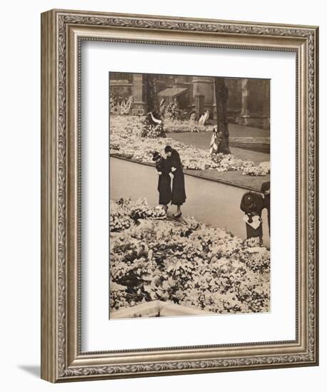 'The State Funeral of King George V at Windsor: memorial wreaths', 1936-Unknown-Framed Photographic Print