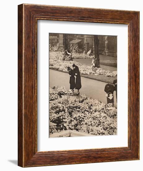 'The State Funeral of King George V at Windsor: memorial wreaths', 1936-Unknown-Framed Photographic Print