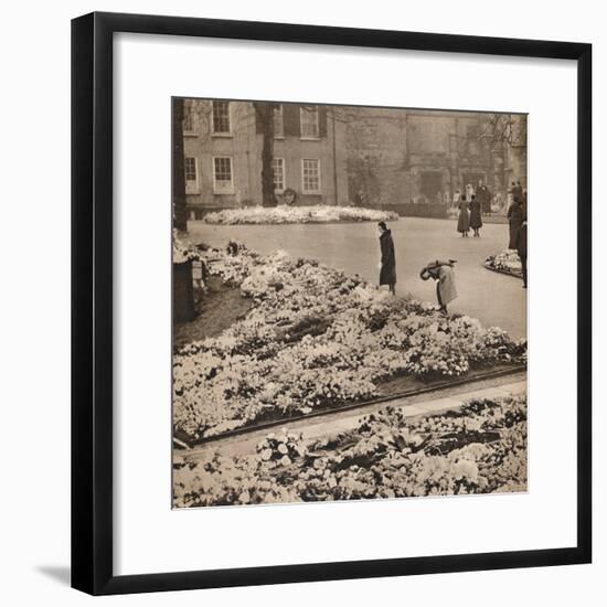 'The State Funeral of King George V at Windsor: memorial wreaths', 1936-Unknown-Framed Photographic Print