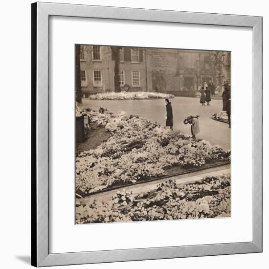 'The State Funeral of King George V at Windsor: memorial wreaths', 1936-Unknown-Framed Photographic Print