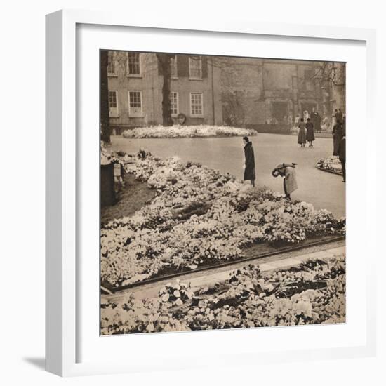 'The State Funeral of King George V at Windsor: memorial wreaths', 1936-Unknown-Framed Photographic Print