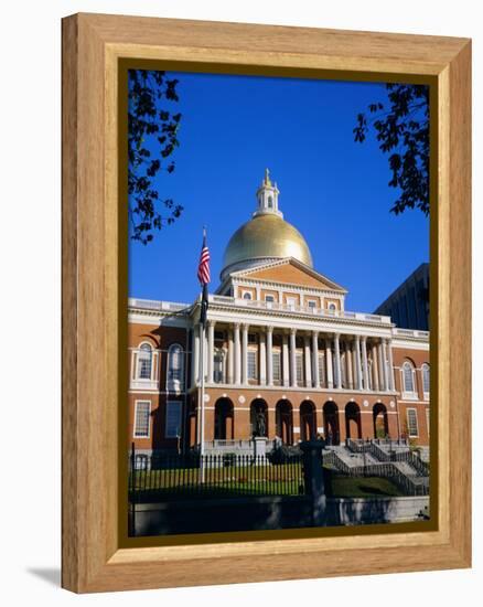 The State House, Boston, Massachusetts, New England, USA-Roy Rainford-Framed Premier Image Canvas