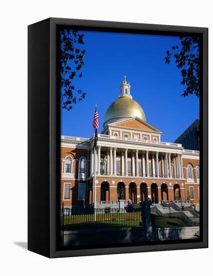 The State House, Boston, Massachusetts, New England, USA-Roy Rainford-Framed Premier Image Canvas