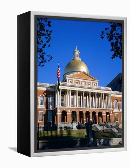 The State House, Boston, Massachusetts, New England, USA-Roy Rainford-Framed Premier Image Canvas