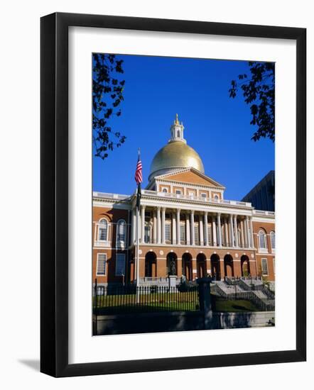The State House, Boston, Massachusetts, New England, USA-Roy Rainford-Framed Photographic Print
