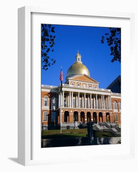 The State House, Boston, Massachusetts, New England, USA-Roy Rainford-Framed Photographic Print