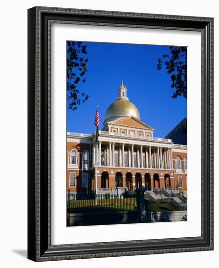 The State House, Boston, Massachusetts, New England, USA-Roy Rainford-Framed Photographic Print