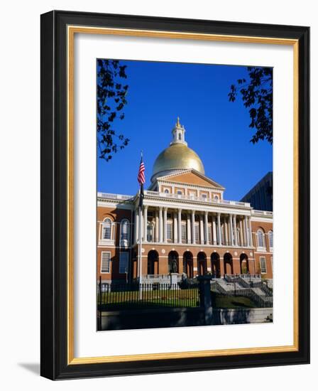 The State House, Boston, Massachusetts, New England, USA-Roy Rainford-Framed Photographic Print