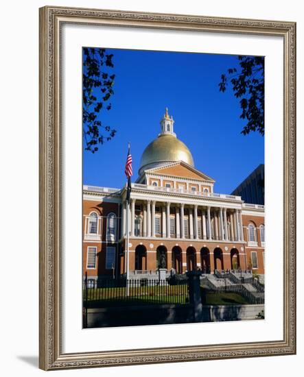 The State House, Boston, Massachusetts, New England, USA-Roy Rainford-Framed Photographic Print
