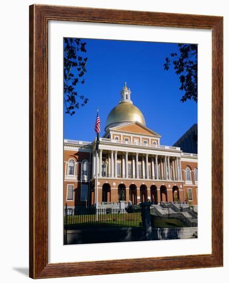 The State House, Boston, Massachusetts, New England, USA-Roy Rainford-Framed Photographic Print