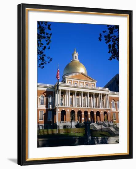 The State House, Boston, Massachusetts, New England, USA-Roy Rainford-Framed Photographic Print