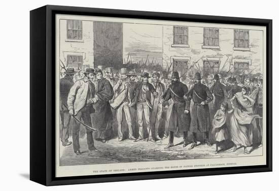 The State of Ireland, Armed Peasants Guarding the House of Father Stephens at Falcarragh, Donegal-null-Framed Premier Image Canvas