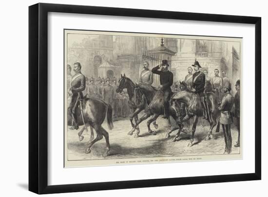 The State of Ireland, Earl Spencer, the Lord Lieutenant, Leaving Dublin Castle with His Escort-null-Framed Giclee Print