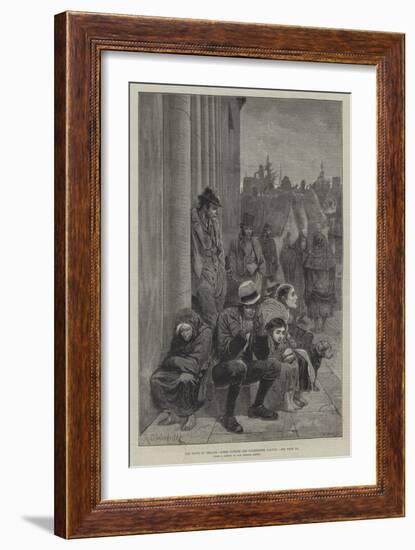 The State of Ireland, Scene Outside the Courthouse, Galway-Richard Caton Woodville II-Framed Giclee Print