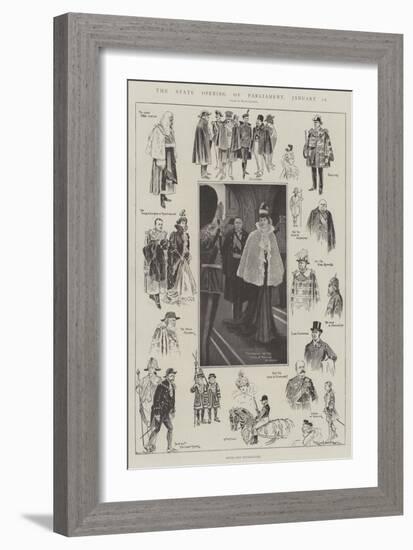 The State Opening of Parliament, 16 January-Ralph Cleaver-Framed Giclee Print