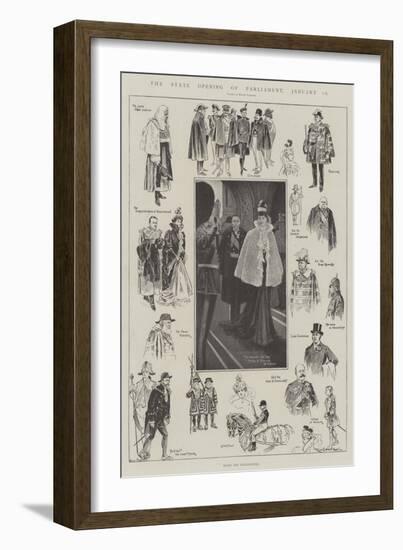 The State Opening of Parliament, 16 January-Ralph Cleaver-Framed Giclee Print