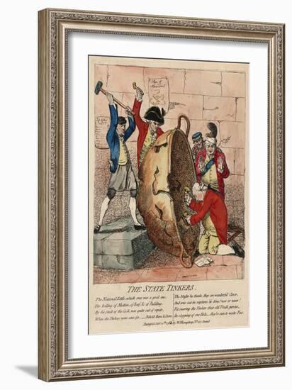 The State Tinkers, Published by W. Humphrey, 10th February 1780-James Gillray-Framed Giclee Print