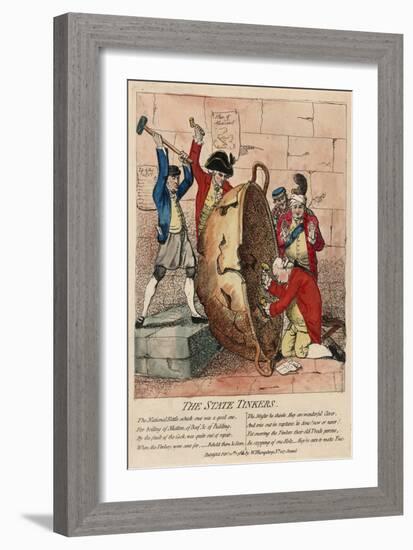 The State Tinkers, Published by W. Humphrey, 10th February 1780-James Gillray-Framed Giclee Print