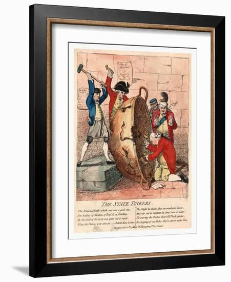 The State Tinkers-James Gillray-Framed Giclee Print