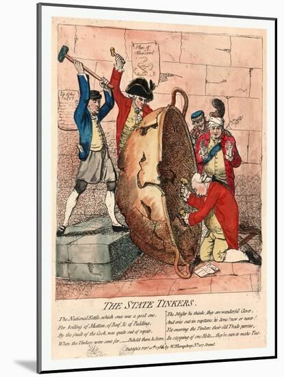 The State Tinkers-James Gillray-Mounted Giclee Print