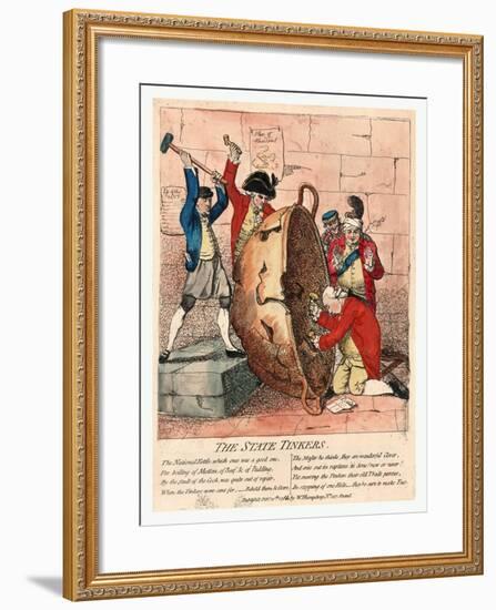 The State Tinkers-James Gillray-Framed Giclee Print