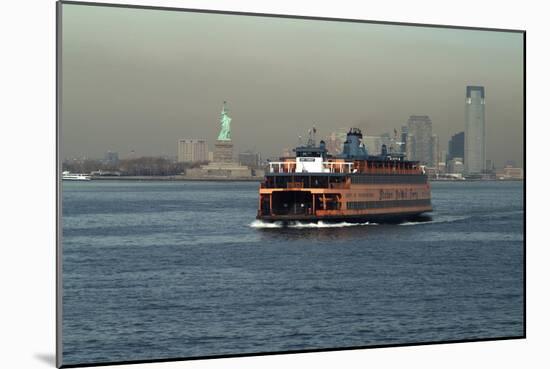 The Staten Island Ferry, New York City, New York, Usa-Natalie Tepper-Mounted Photo