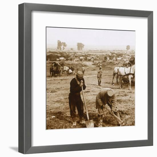 The station, Bray-sur-Somme, northern France, c1914-c1918-Unknown-Framed Photographic Print