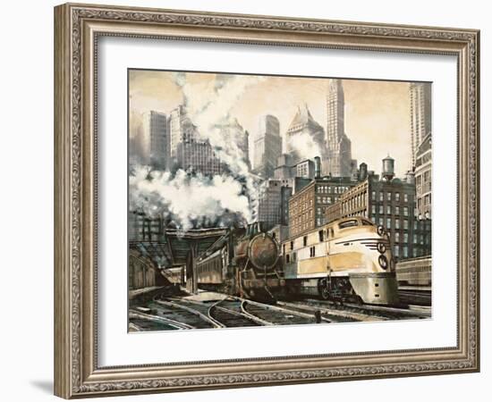 The Station, Chicago-Matthew Daniels-Framed Art Print