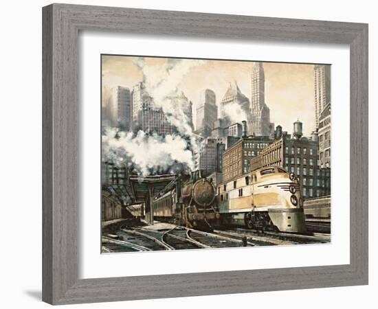 The Station, Chicago-Matthew Daniels-Framed Art Print