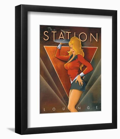 The Station Lounge-Michael L^ Kungl-Framed Art Print