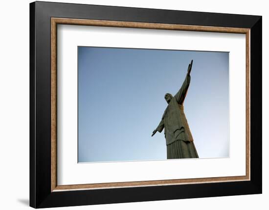 The Statue of Christ the Redeemer on Top of the Corcovado Mountain, Rio de Janeiro, Brazil-Yadid Levy-Framed Photographic Print