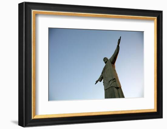 The Statue of Christ the Redeemer on Top of the Corcovado Mountain, Rio de Janeiro, Brazil-Yadid Levy-Framed Photographic Print