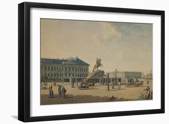 The Statue of Peter the Great in St. Petersburg-Russian School-Framed Giclee Print