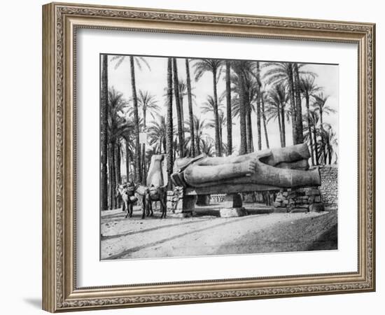 The Statue of Rameses II, Cairo, Egypt, C1920S-null-Framed Giclee Print